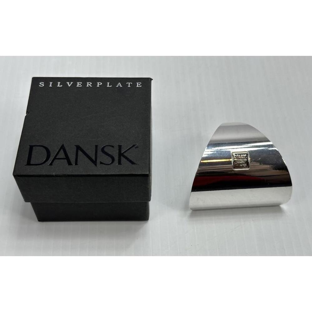 Dansk Original Box Silverplate Moderne Art‎ Silver Plate France Paperweight